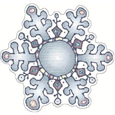 ACC.TABLEAU 6"X 6" @36 FLOCONS