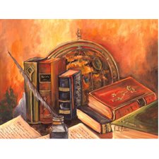 COUSSIN DE LECTURE LIVRES ET GLOBE