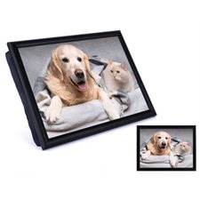 COUSSIN DE LECTURE CHIEN GOLDEN ET CHAT