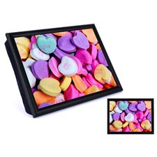 COUSSIN DE LECTURE BONBONS COEURS
