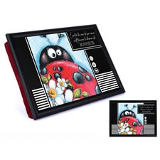 COUSSIN DE LECTURE COCINELLE BONHEUR