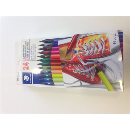 CRAYONS COUL.STAEDLER HEX.(24)