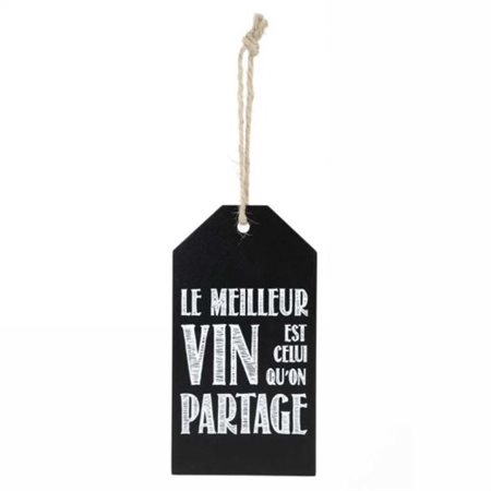 ETIQ.À VIN NOIRE LE MEILLEUR VIN...