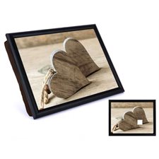 COUSSIN DE LECTURE COEURS EN BOIS