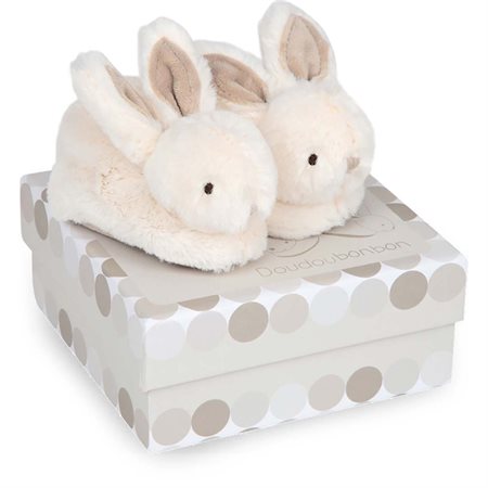 CHAUSSONS LAPIN BONBON TAUPE