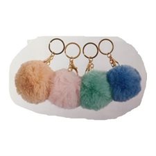 P-CLEF POMPOM PASTEL ASS.