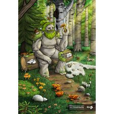 Poster L'extraordinaire forêt aux champignons GRD