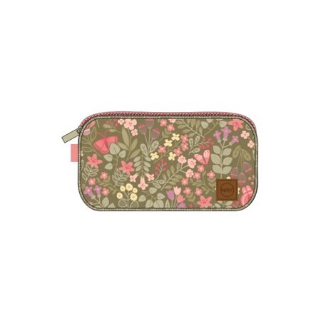 ETUI DOUBLE KETTO KAKI-FLEURI
