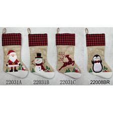 BAS DE NOEL EN JUTE