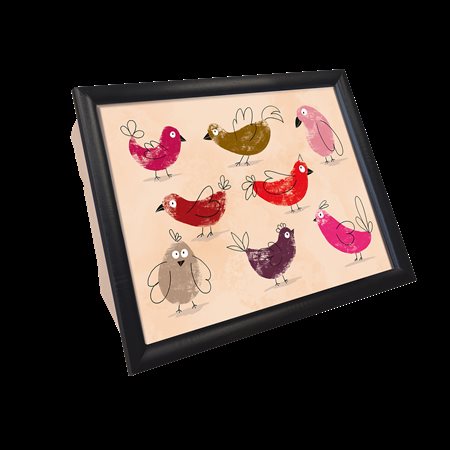 COUSSIN DE LECTURE OISEAUX COLORÉS