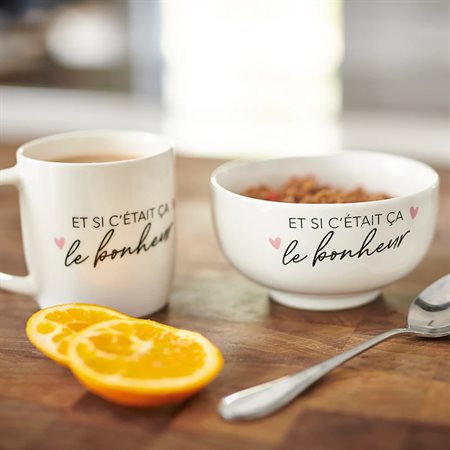 DUO TASSE ET BOL LE BONHEUR