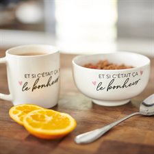 DUO TASSE ET BOL LE BONHEUR