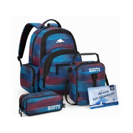 SAC A DOS + ETUI + LUNCH RAYÉ