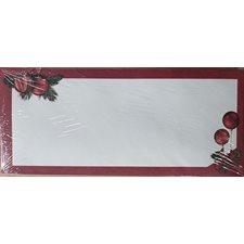 ENVELOPPES no10 NOEL @20 FEUILLE DE GUI