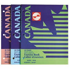 CAHIER CANADA 3T. 80 PAGES