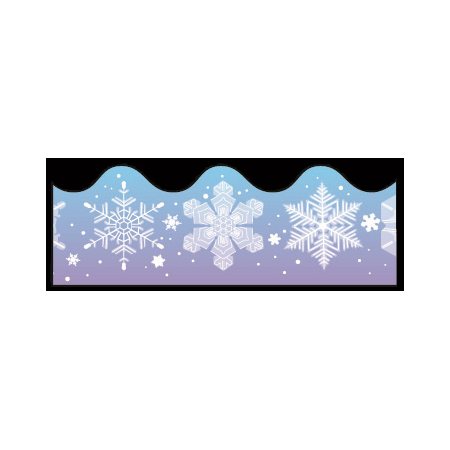 BORDURE FLOCONS NEIGE  (CD-1225)