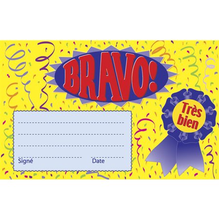 CERTIFICAT BRAVO @ 25