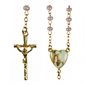 CHAPELET VERRE ROSE  PREM.COMM.15