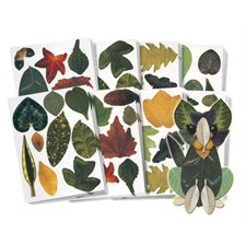 PAPIER FORMES FEUILLES ASS.