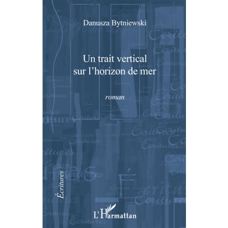 Un trait vertical sur l'horizon de mer -