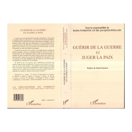 Guérir de la Guerre et Juger la Paix