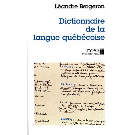 Dictonnaire de la langue québécoise (FP)