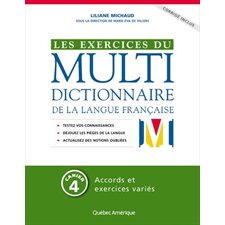 Les exercices du Multidictionnaire de la langue française T.04