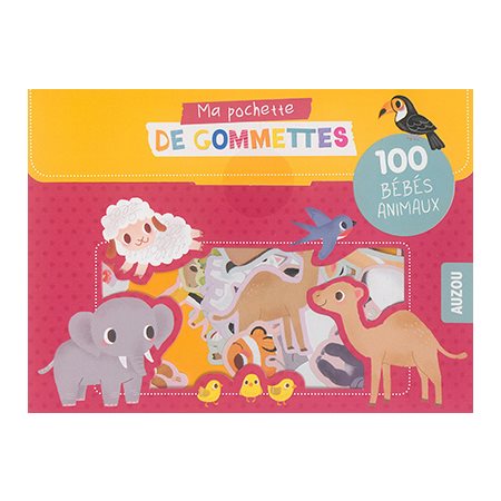 100 bébés animaux : Ma pochette de gommettes