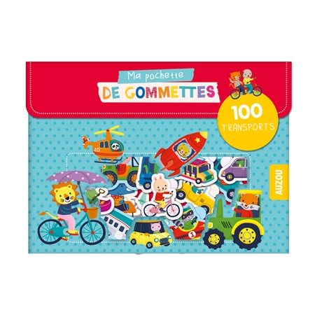 100 transports : Ma pochette de gommettes