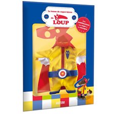 La tenue de super-héros de loup : Une combinaison, une cape et un masque