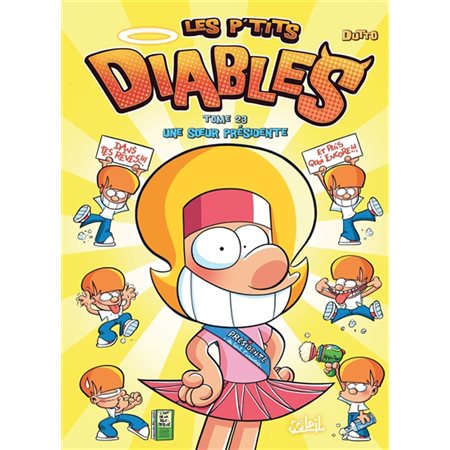 Les p'tits diables T.23 (BD) : Une soeur présidente : Ton magnet offert !