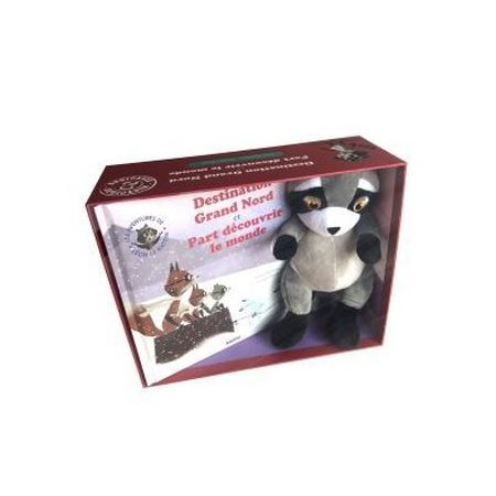 Coffret peluche Léon le Raton : Destination grand nord & Part découvrir le monde