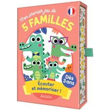 Mon premier jeu de 5 familles : Jeux de cartes : Dès 3 ans; 10 minutes; 2 à 5 joueurs; 20 cartes