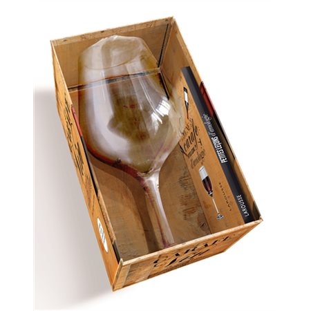 La carafe à vin : Coffret contenant 1 livret de 32 pages + 1 carafe en verre