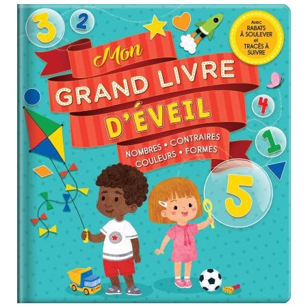 Mon grand livre d'éveil : Avec rabats à soulever et tracés à suivre