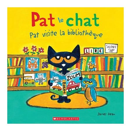 Pat visite la bibliothèque : Pat le chat