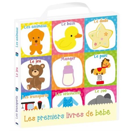 Les premiers livres de bébé : Les animaux; les vêtements; le parc; les transports; manger; le bain; le zoo; le jeu & le dodo