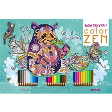 Mon coffret color zen : 64 pages de color zen géants + 30 crayons