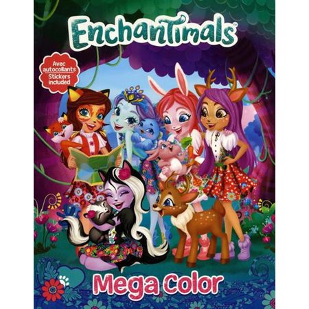 Enchantimals : Mega Color : Avec autocollants