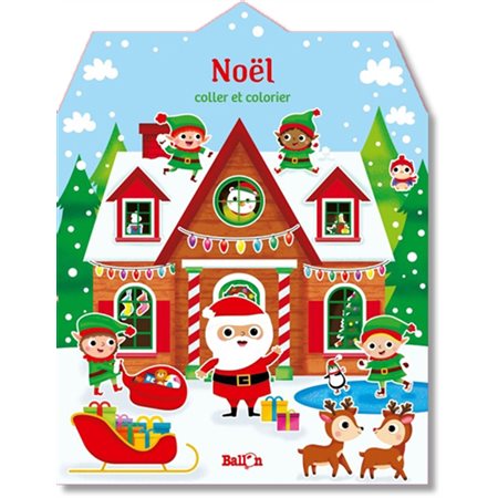 Noël : Coller et colorier