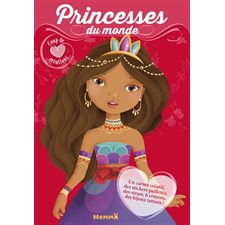 Princesses du monde : Coup de coeur créations : Un carnet créatif, des stickers pailletés, des srass