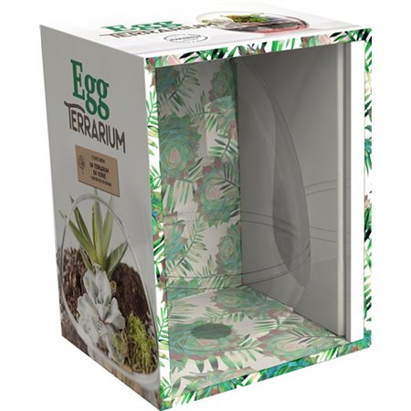 Cocon végétal : Coffret : Bulle de verre protectrice + 1 livre de terrarium