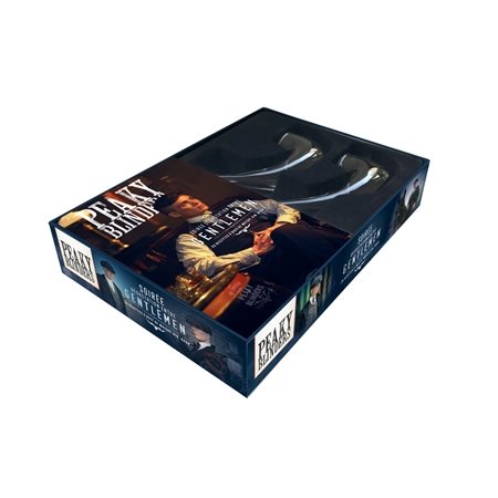 Peaky Blinders : Coffret avec 2 pipes à alcool en verre + 1 livre de 20 recettes de cocktails