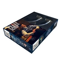 Peaky Blinders : Coffret avec 2 pipes à alcool en verre + 1 livre de 20 recettes de cocktails