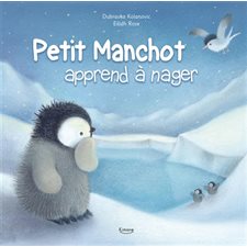 Petit manchot apprend à nager