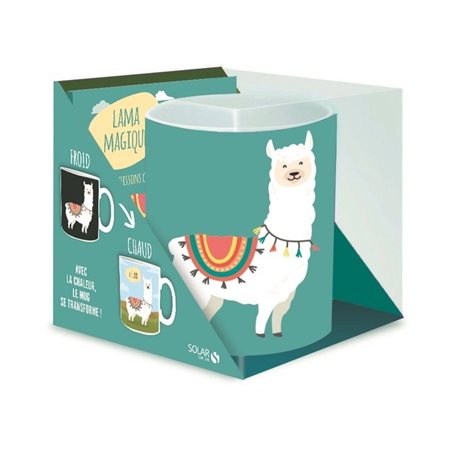 Lama magique : Coffret comprenant 1 mug qui se transforme quand il est chaud + 1 livre de 50 recette