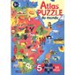 Atlas puzzle du monde : 5 + : 5 puzzles de 54 pièces