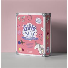 La girls' box : Coffret avec 1 livre d'activités + 1 cadenas + magnets à colorier + fils pour bracel