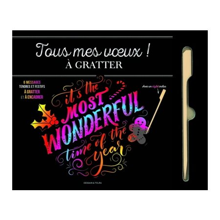 Tous mes voeux ! À gratter : 6 messages tendres et festifs à gratter et à encadrer