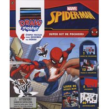 Marvel Avengers Spider-Man Super kit de pochoirs : Drawmaster : Super Kit Pochoirs : 40 autocollants